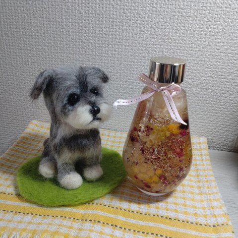 羊毛フェルト☆シュナウザー☆ぬいぐるみ☆ハンドメイド