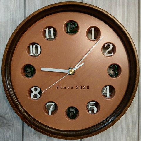 渋い時計 センスがいい時計 オープン祝い壁掛け時計 オーダーメイド 掛け時計 オリジナル時計 プレゼント お祝い サプライズ おもしろ時計 