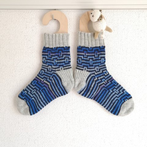 [27.5cm]大きめ厚手靴下【Island color】Circuit Socks