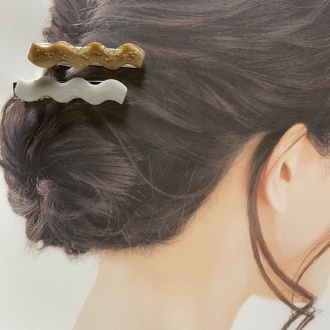 くねくねヘアクリップ　2本セット