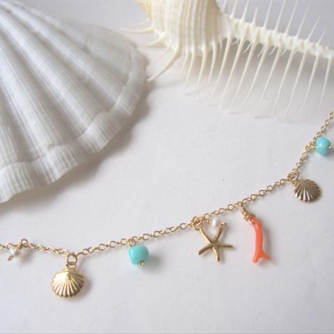 Sea Charm ブレスレット 14KGF☆再販