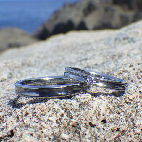 【金属アレルギー対応】魅力を高めてくれるダイヤモンド・ハフニウムの結婚指輪