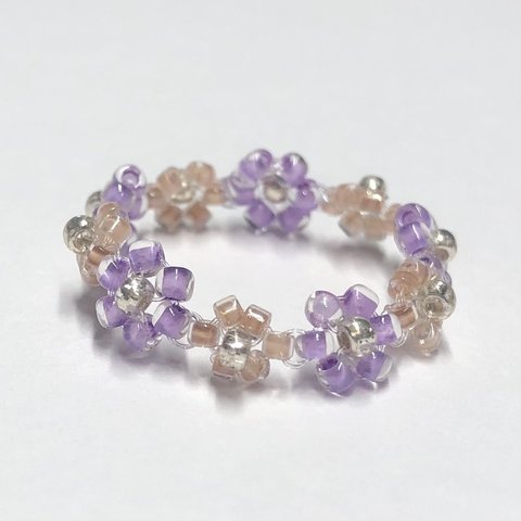 beads ring ☽ purple ⑸