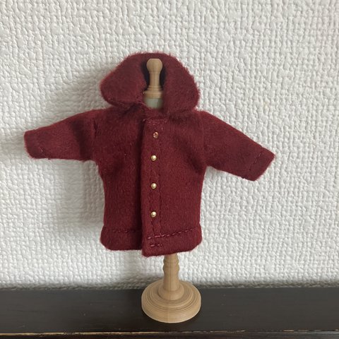 オビツ11 woolのコート　wine red