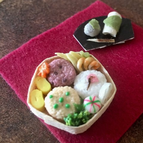 ミニチュアフード 🌸お花見弁当🌸桜餅付き