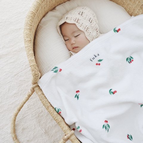 Blanket / My Little Cherry | ブランケット | 名入れ | 出産祝い