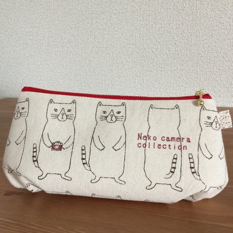 【再々…販】ぽってりポーチ＊ねこカメラ