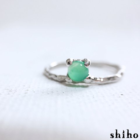 クリソプレーズのリング【Melty ring＜Chrysoprase＞】