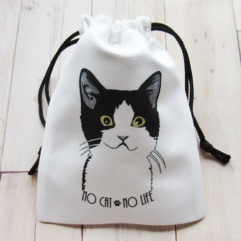 「NO CAT NO LIFE!」巾着