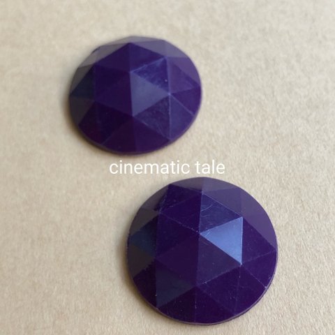 22mm【4コ】ファセットルーサイトカボション《グレープ🍇》