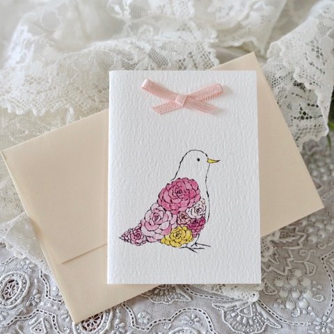 MINI CARD -  ROSE DOVE PINK  2PC SET-