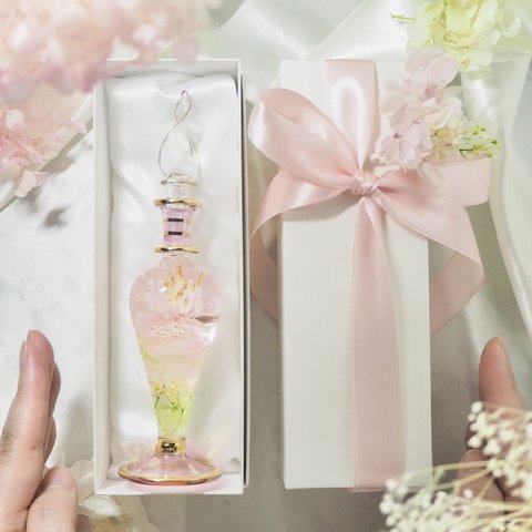春色グラス　桜　Lサイズ　フラワーアートグラス ハーバリウム 手の中で楽しむお花　