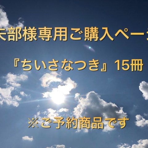 矢部様専用『ちいさなつき』15冊