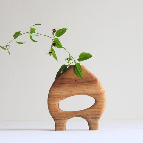 木の花瓶【タモ】