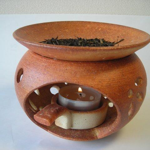 茶香炉（焼き締め）