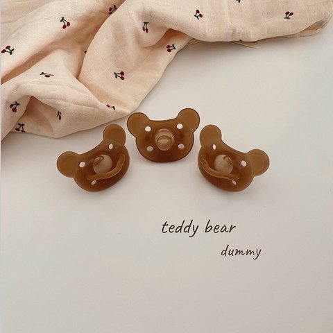 BPAフリー　teddy bear おしゃぶり　♡ brown 