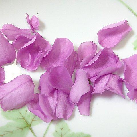 薔薇　バラ　花びらS　プリザーブドフラワー　ライラック　２０枚以上