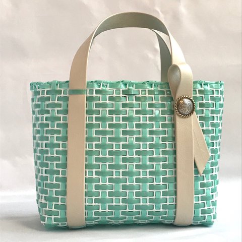 【１点もの/送料無料】Easy mini Tote bag 『T blue』coquette.715