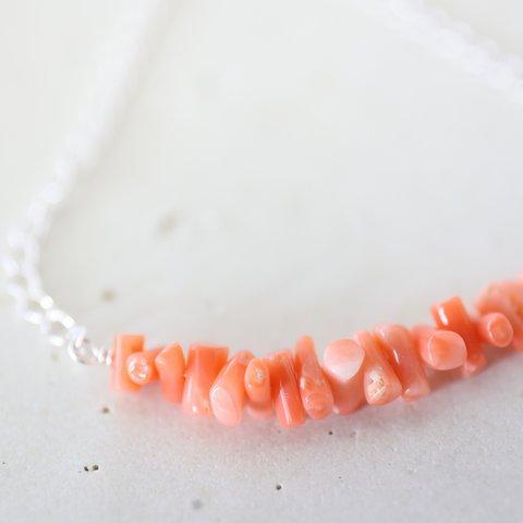 SILVER925 coral　bracelet [kgf5051]