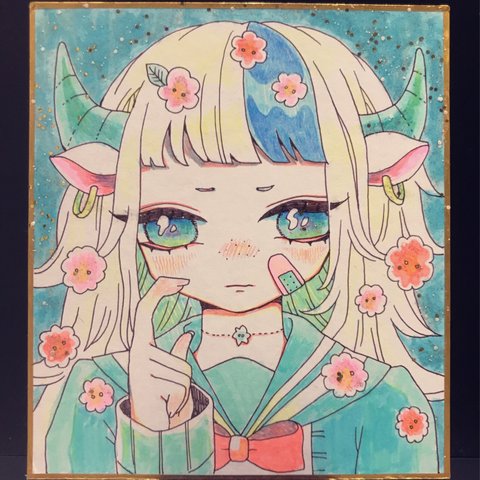 牡牛座ちゃん♉️  色紙原画