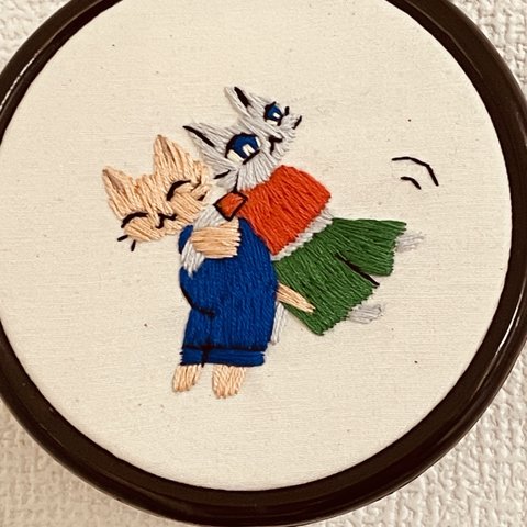 刺繍枠飾り　ストレッチしよ