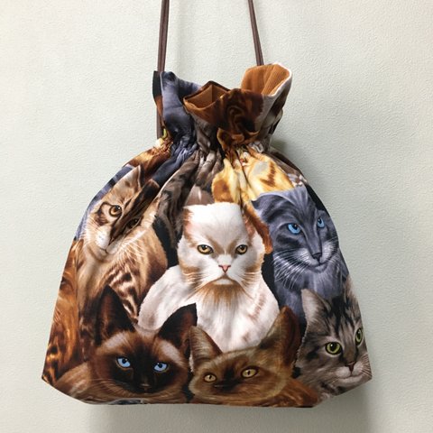巾着バッグ〜cats〜