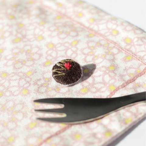 チョコレートの刺繍ワッペン