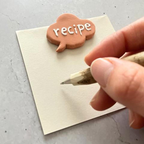 recipeマグネット くすみピンク