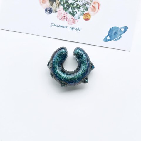 星のコドモ earcuff ( Starlight blue/スターライトブルー) // イヤーカフ レジン イヤカフ