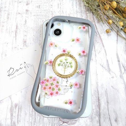 iPhoneケース　スマートフォンケース　春カラーのスマホケース