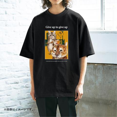 厚みのあるBIGシルエットTシャツ「トラになりたいネコ」 /送料無料