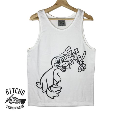 Gitcho Duck Tank top-Wh トップタンク　Tシャツ