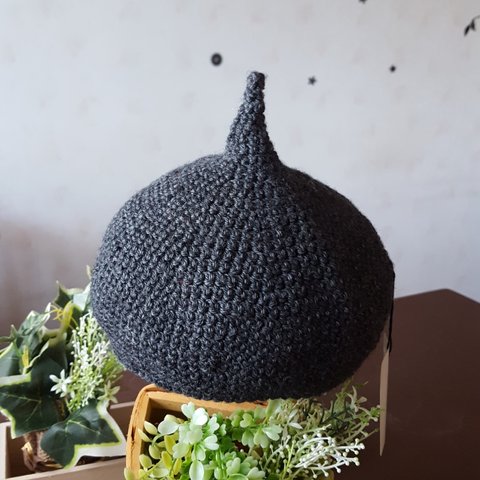 受注製作 日本製　6色洗える毛糸　48㎝どんぐり帽子  