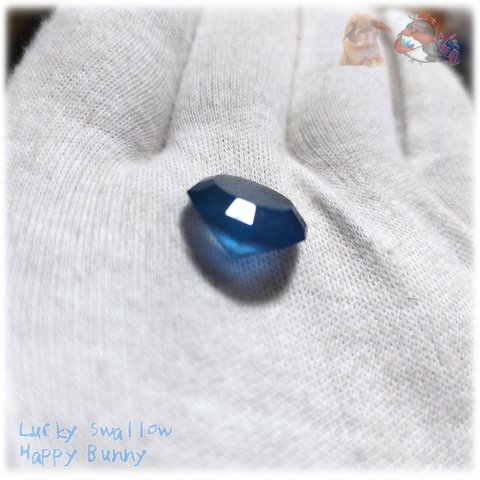 約15mm 大きな青い石ころ宝石♪ 特殊希少 インナーシーン宝石 ブルーフローライト 結晶 蛍石 No.5032