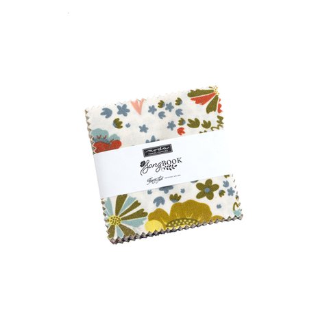 USAコットン moda mini charm 42枚セット SongBOOK 生地 布 花柄