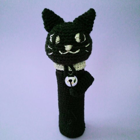 ハロウィン　黒猫のリップケース