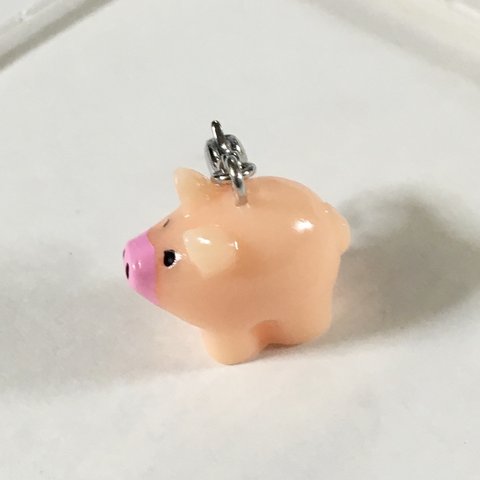 〈再販3〉マスク・ファスナーチャーム　ころんと可愛い小さな豚さん