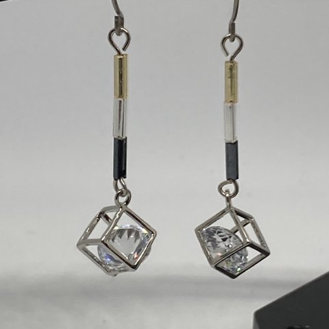 【セット販売】キュービックジルコニア　フックピアス -earrings-