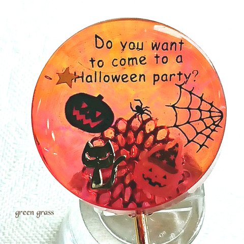 送料込  ハロウィン 🎃ポニーフック  オレンジ