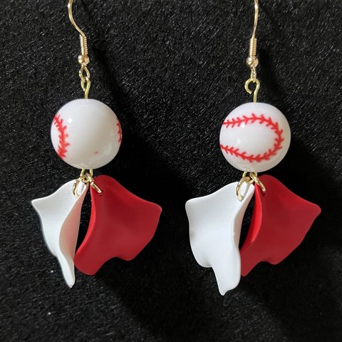 プロ野球　ピアス　プロ　カープ　野球ピアス　イヤリング　プロ野球アクセサリー　野球アクセサリー