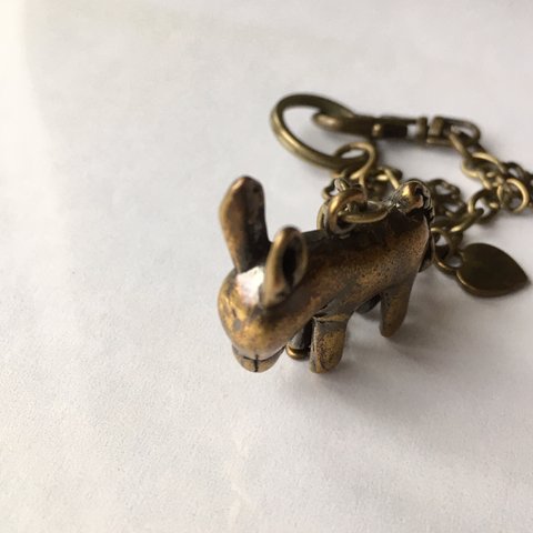 小さなロバのバッグチャーム　Little Donkey bagcharm（クローバー　ハート　つき）