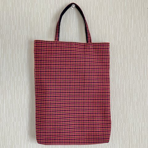 ファミリア風チェックred★ mini bag 