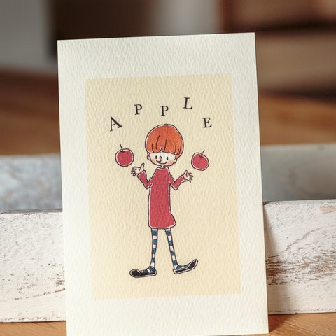"Apple"【No.043】ポストカード２枚セット