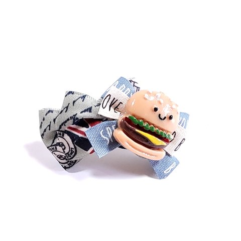 ハンバーガー🍔トリオリボンバレッタ🍔犬用NO.982