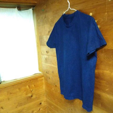 ☆受注生産☆ 藍がかおるTシャツ　〜藍一色〜