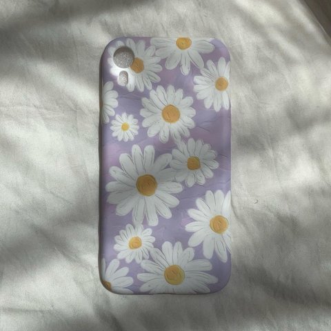 purple flower case iPhoneケース スマホケース 韓国 お花 (select商品)