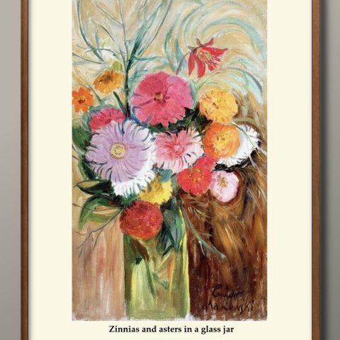 1-9665■A3アートポスター『花の香りシリーズ　花　フラワー』絵画/イラスト/デザイン/上級マット紙採用