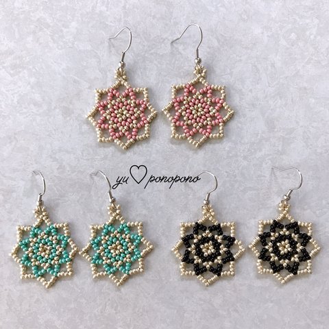 flower pierce earring