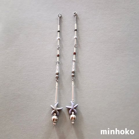 クールなシルバー  ピアス/イヤリング