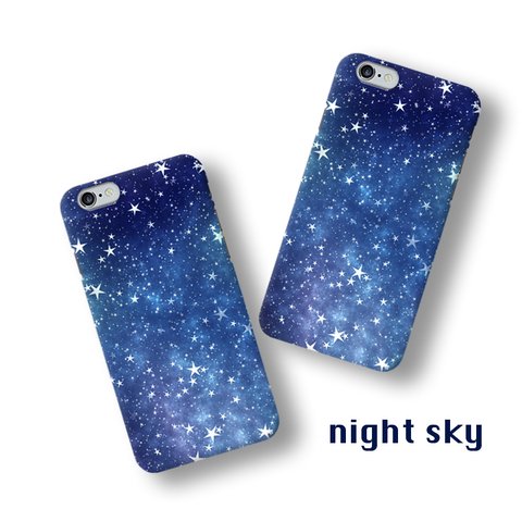 【特集掲載】夜空　night sky：スマホケース iPhoneXR XS Max XS X 8 8Plus 7 7Plus SE Xperia Galaxy ARROWS ハードケース